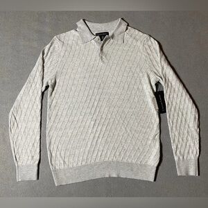 NWT Christian Lacroix Gray Pullover Sweater Men’s Medium Cotton Blend